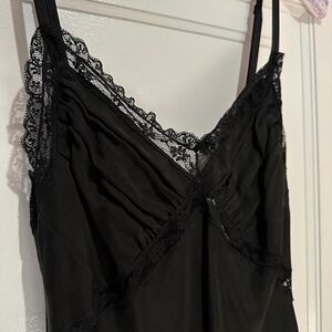 Moschino couture designer midi slip black dress US8 / GB10